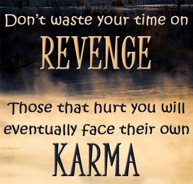 Don't waste you time on revenge. Those who hurt you will eventually face their own karma Picture Quote #2