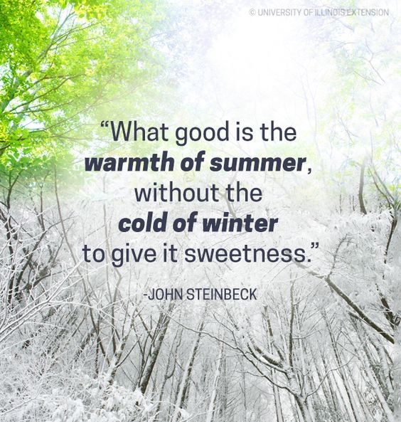 What good is the warmth of summer, without the cold of winter to give it sweetness Picture Quote #2