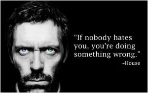 If nobody hates you, you're doing something wrong Picture Quote #1
