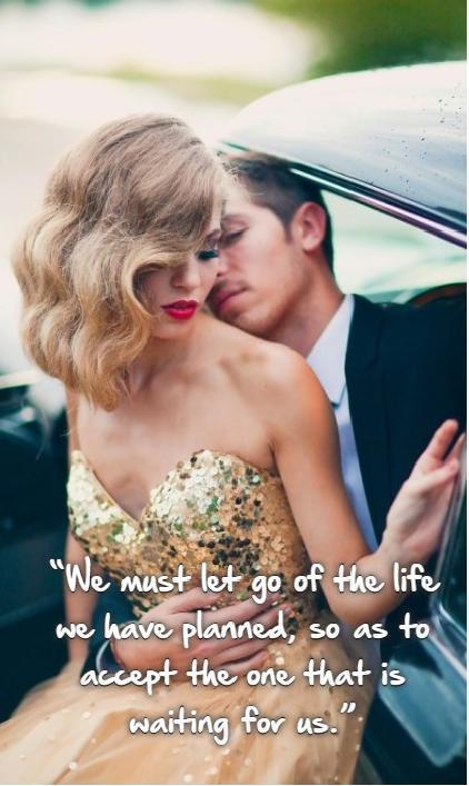 We must let go of the life we have planned, so as to accept the one that is waiting for us Picture Quote #1