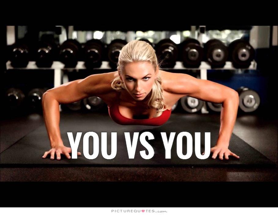 You Vs You Picture Quote #1
