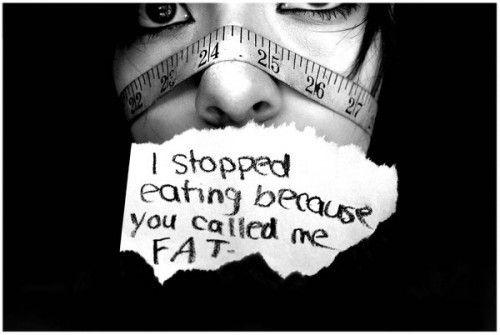 I stopped eating because you called me fat Picture Quote #1