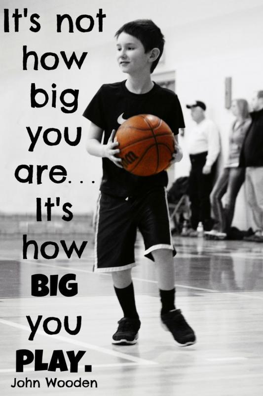 It's not how big you are, it's how big you play Picture Quote #1