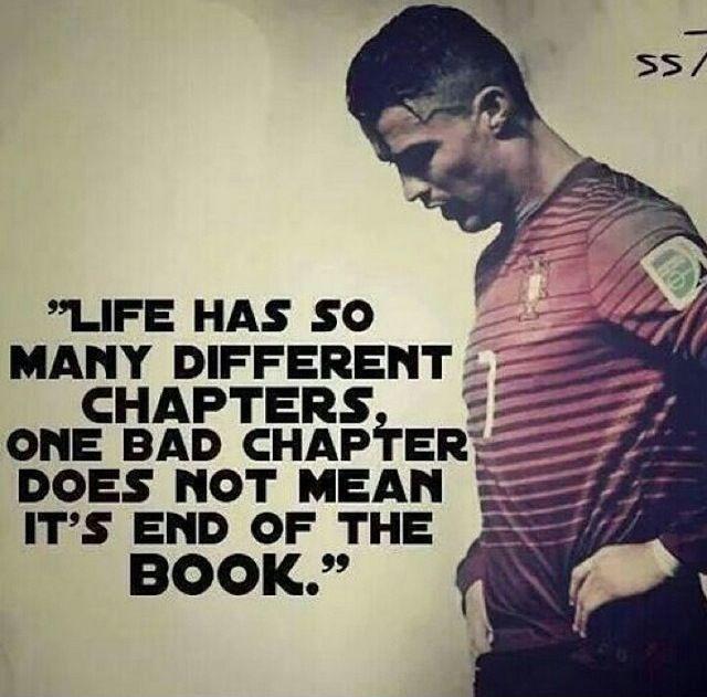 Life has so many different chapters, one bad chapter does not mean the end of the book Picture Quote #1