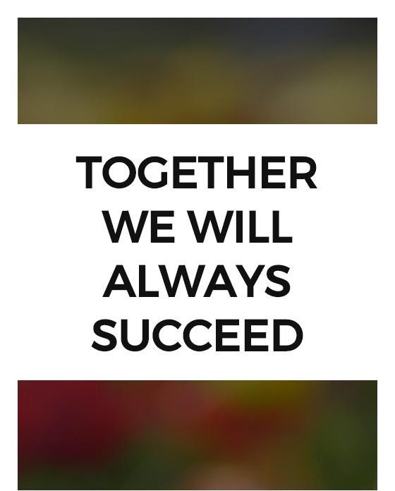 Together we will always succeed Picture Quote #1