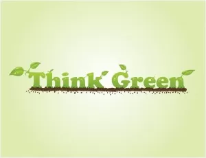 Think green Picture Quote #1