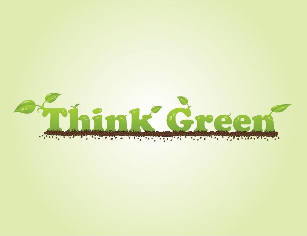 Think green Picture Quote #1