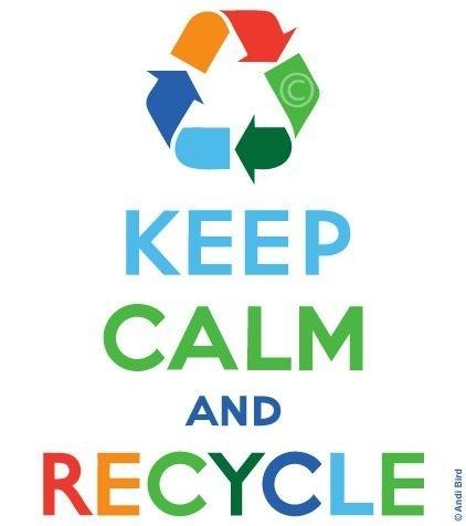 Keep calm and recycle Picture Quote #1
