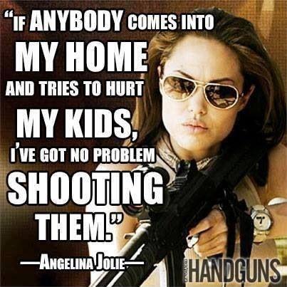 If anybody comes into my home and tries to hurt my kids, I've got no problem shooting them Picture Quote #1
