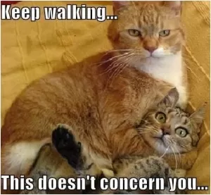 Keep walking... this doesn't concern you Picture Quote #1