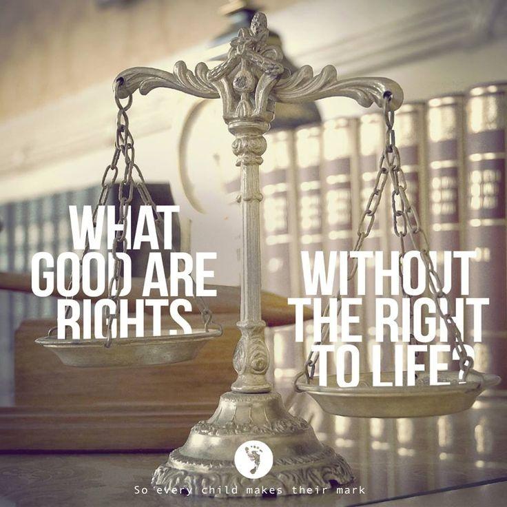What good are rights without the right to life Picture Quote #1