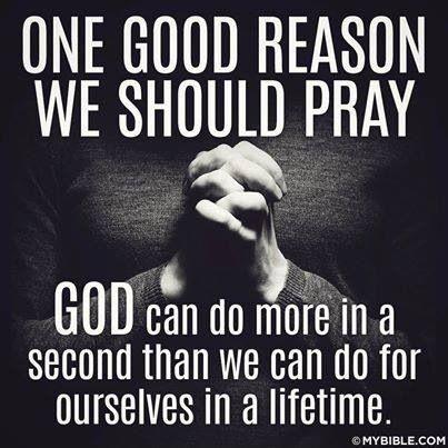 One good reason we should pray. God can do more in a second that we can do for ourselves in a lifetime Picture Quote #1