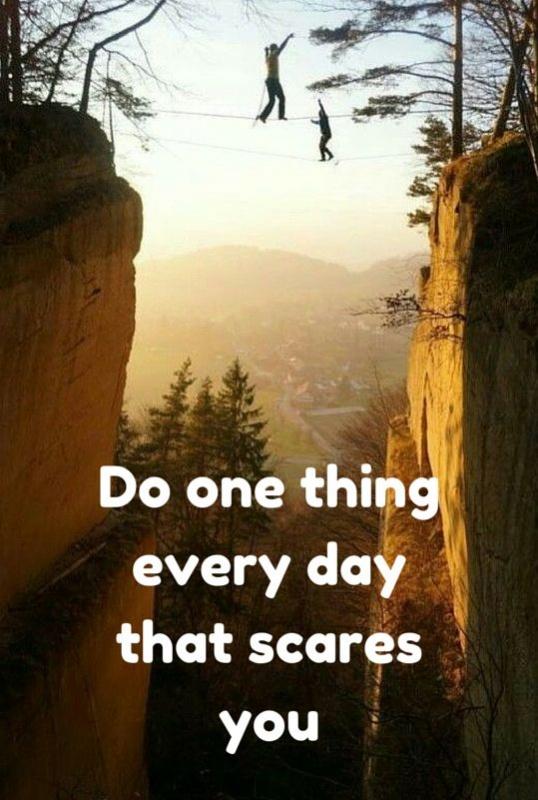 Do one thing every day that scares you Picture Quote #2