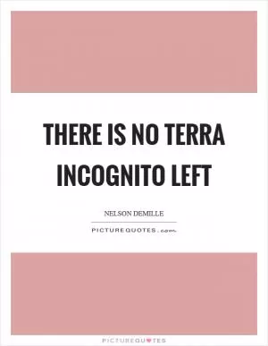 There is no terra incognito left Picture Quote #1