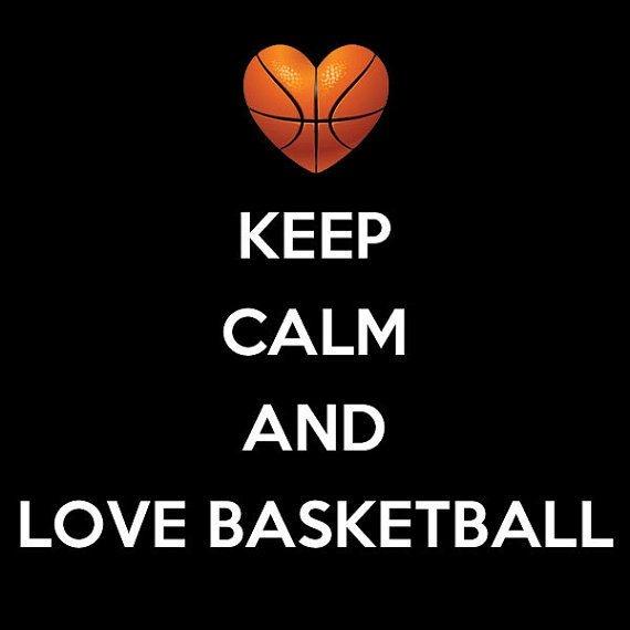 Keep calm and love basketball Picture Quote #1
