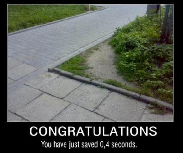 Congratulations you have just saved 0.4 seconds Picture Quote #1