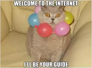 Welcome to the internet. I’ll be your guide Picture Quote #1