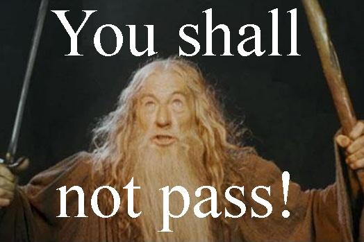 You shall not pass Picture Quote #1