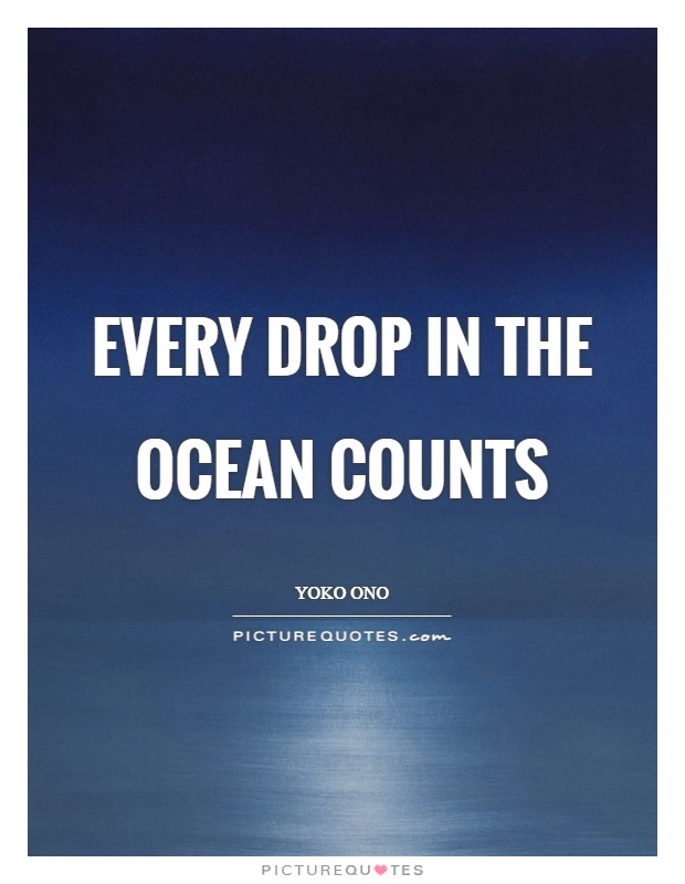 Ellen Hutson Every Drop In The Ocean Counts Die - A2 Size Phrase Die For Card Making & Scrapbooking