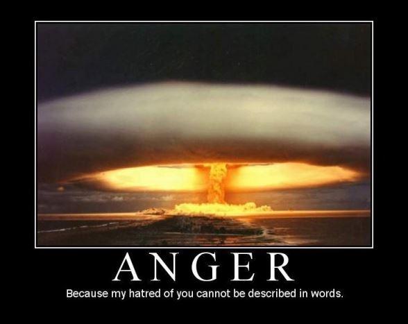 Anger. Because my hatred for you cannot be described in words Picture Quote #1