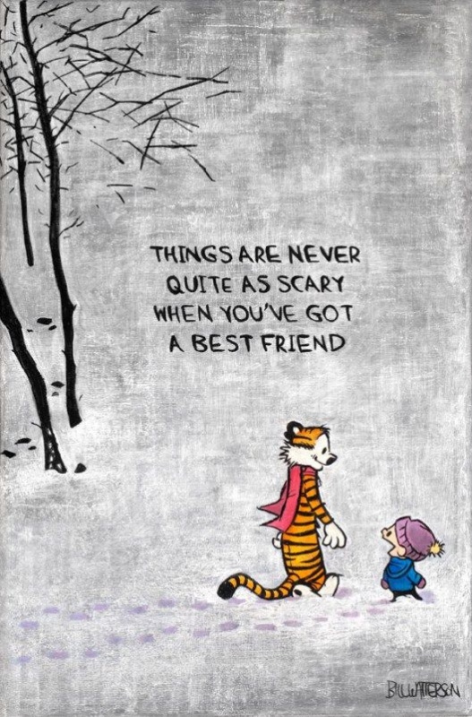 Things are never quite as scary when you've got a best friend Picture Quote #2