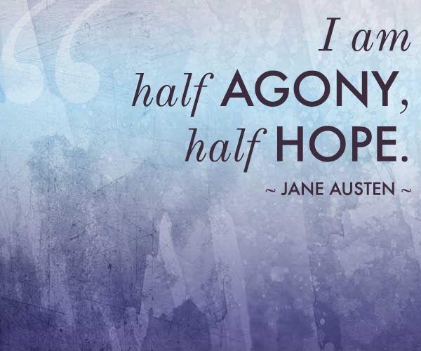 I am half agony, half hope Picture Quote #2