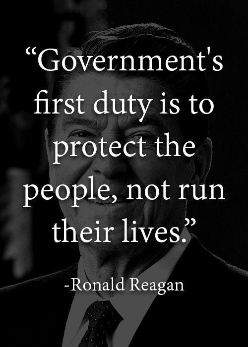 Government's first duty is to protect the people, not run their lives Picture Quote #2