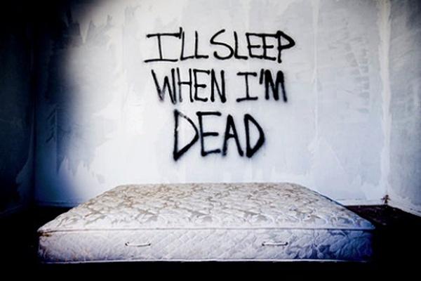 I'll sleep when i'm dead Picture Quote #2