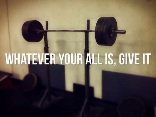 Whatever your all is, give it Picture Quote #1
