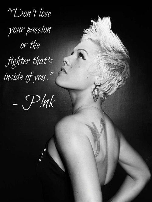 Don't lose your passion or the fighter that's inside of you Picture Quote #1