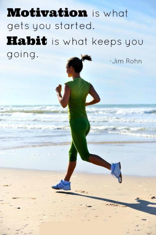 Motivation is what gets you started. Habit is what keeps you going Picture Quote #1
