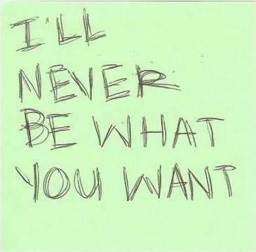 I'll never be what you want Picture Quote #1