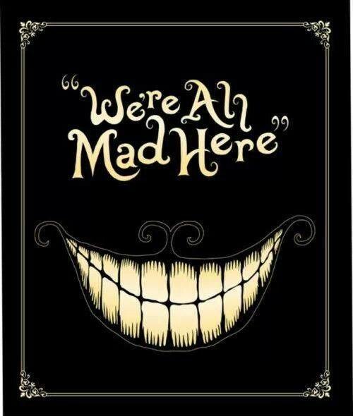 We're all mad here Picture Quote #1