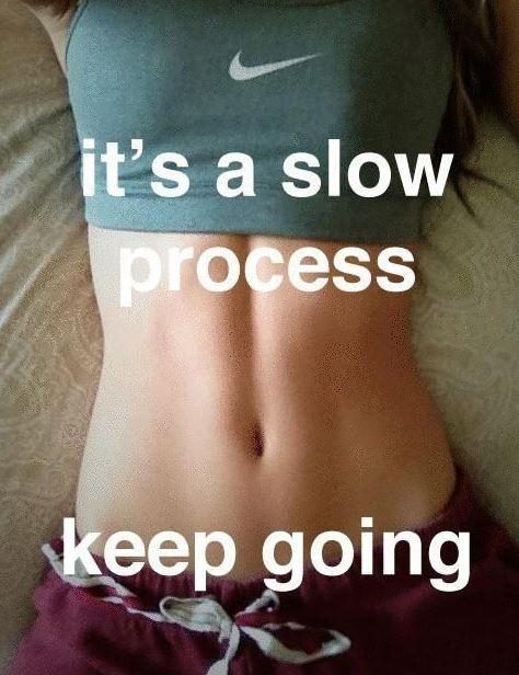 It's a slow process. Keep going Picture Quote #1