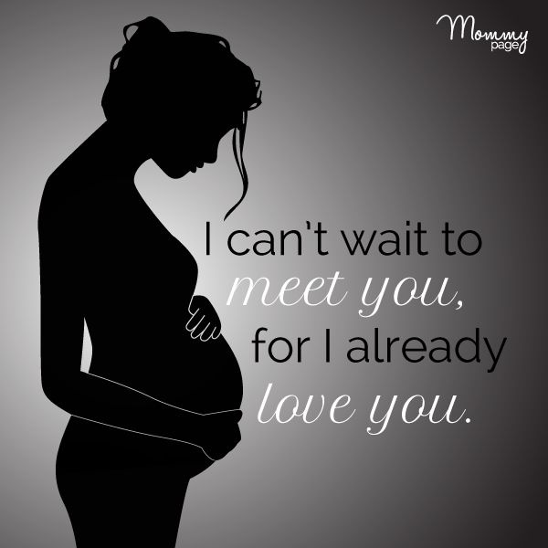 I can't wait to meet you, for I already love you Picture Quote #1