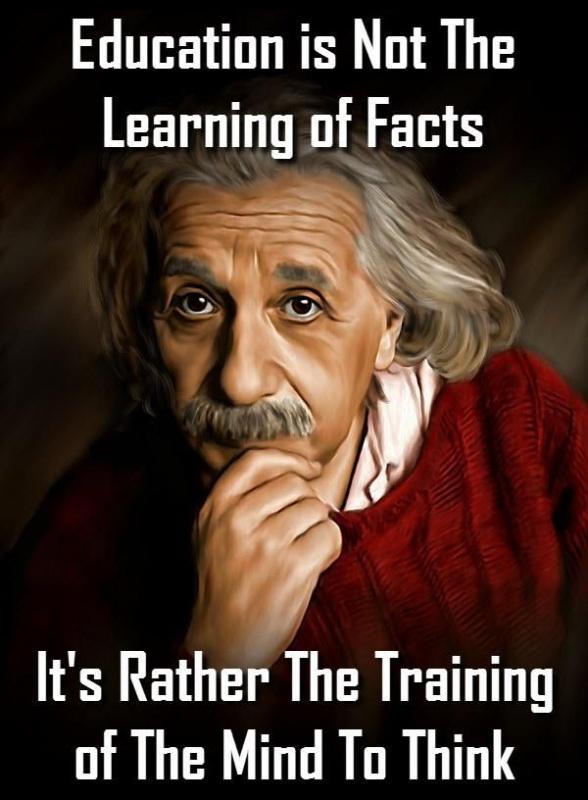 Education is not learning the facts, it's rather the training of the mind to think Picture Quote #1