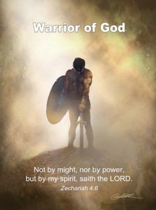 Warrior of God. Not by spirit, nor by power, but by my spirit, saith the Lord Picture Quote #1