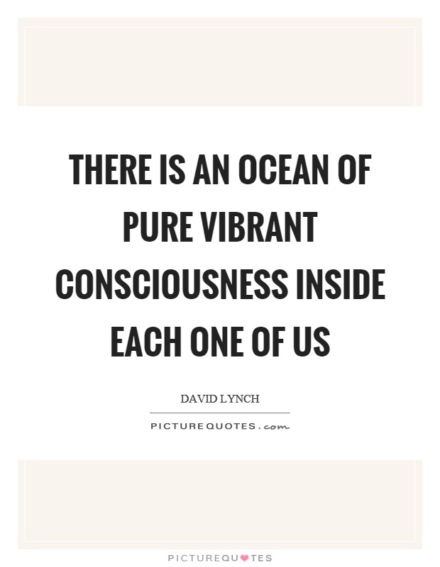 There is an ocean of pure vibrant consciousness inside each one of us Picture Quote #1