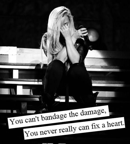 You can't bandage the damage, you never really can fix a heart Picture Quote #1
