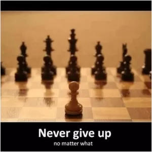 Never give up, no matter what Picture Quote #1