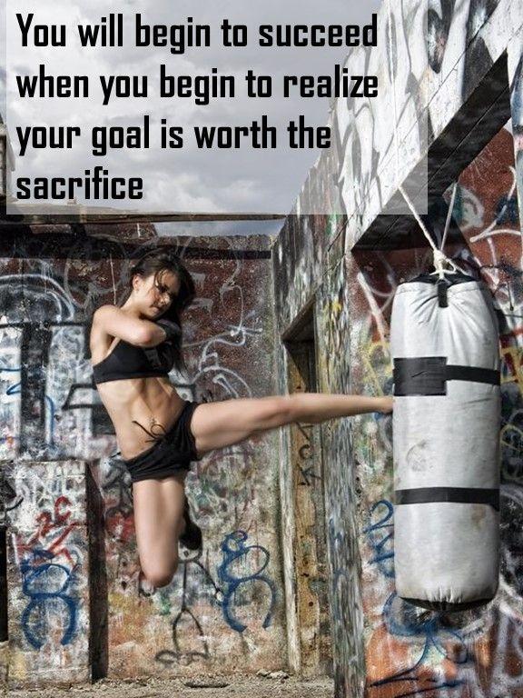 You will begin to succeed when you begin to realize your goal is worth the sacrifice Picture Quote #1