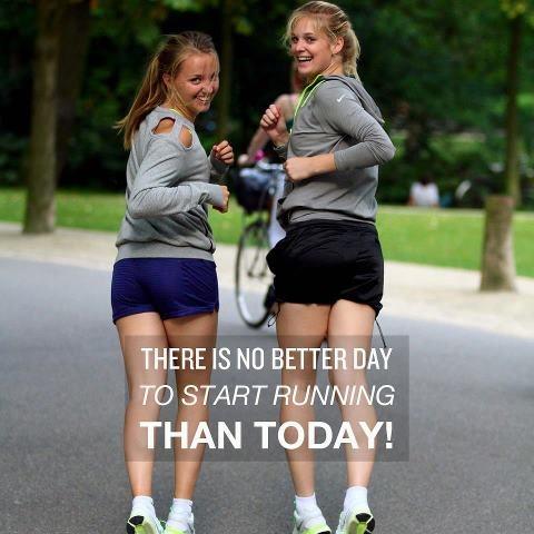 There is no better day to start running than today! Picture Quote #1