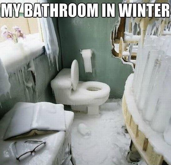 My bathroom in winter Picture Quote #1