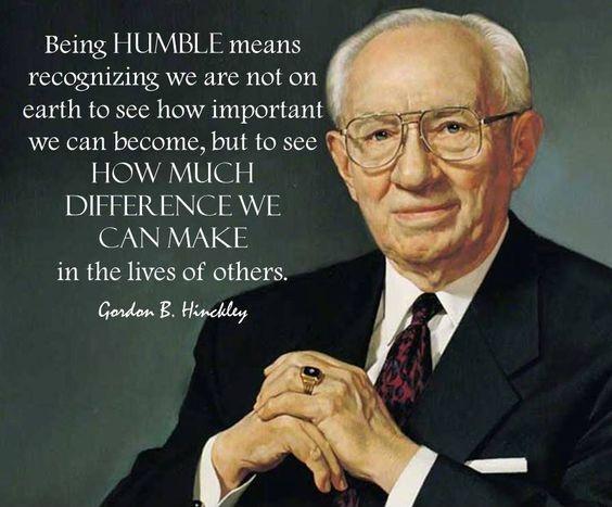 Being humble means recognizing that we are not on earth to see how important we can become, but to see how much difference we can make in the lives of others Picture Quote #1