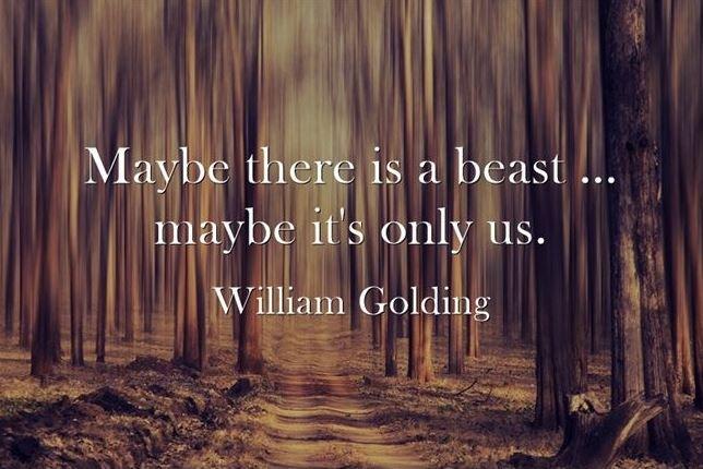 Maybe there is a beast... maybe it is only us Picture Quote #1