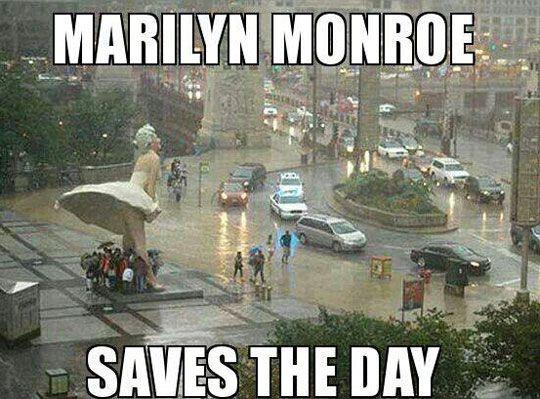 Marilyn Monroe saves the day Picture Quote #1