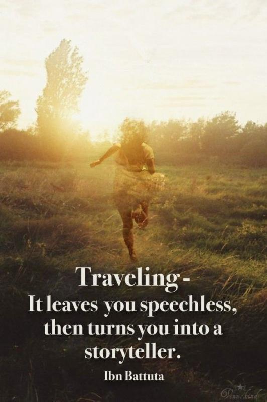 Traveling - it leaves you speechless, then turns you into a storyteller Picture Quote #1