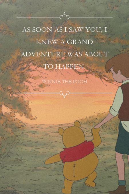 As soon as I saw you, I knew a grand adventure was about to happen Picture Quote #1