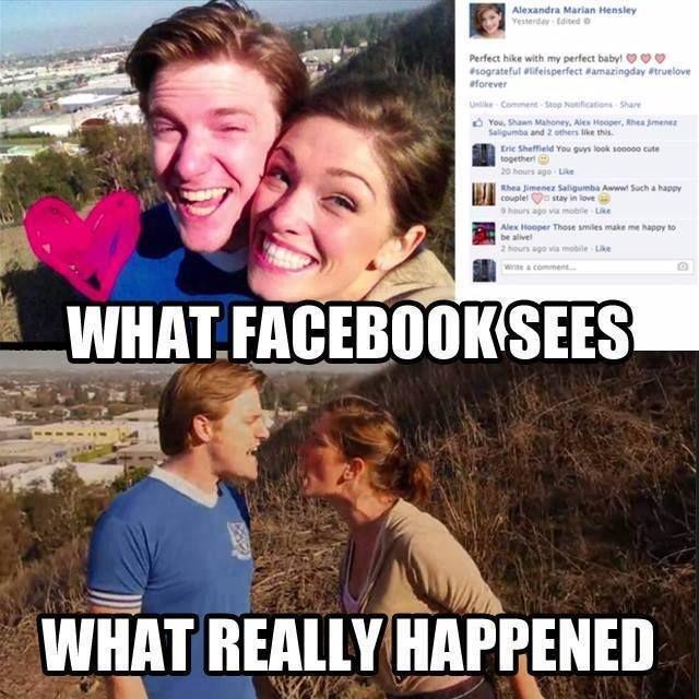 What Facebook sees. What really happened Picture Quote #1