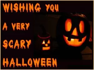 Wishing you a very scary Halloween Picture Quote #1